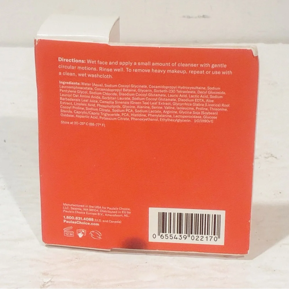 Paula's Choice Hydrating Gel To Cream‎ Cleanser 30ml New & Sealed In Box Travel